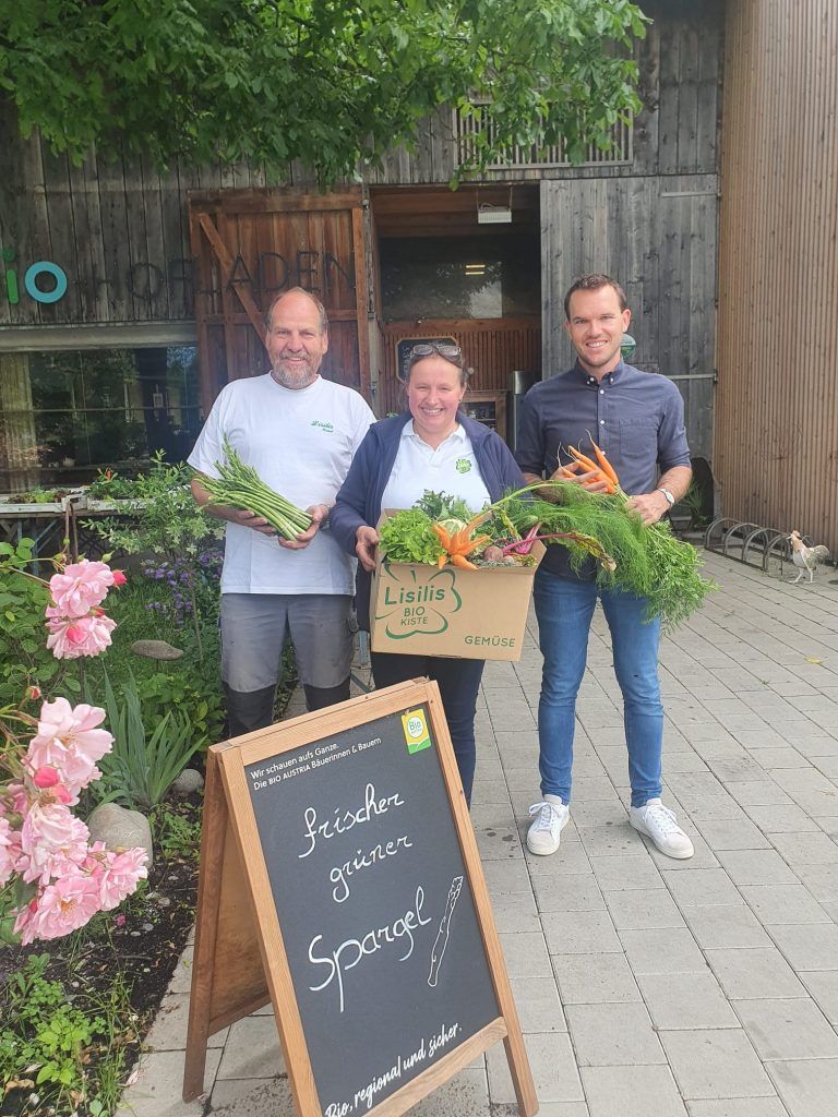 Direktvermarktung kommt an: Lisilis Biokiste wird bis vor die Haustüre geliefert.
