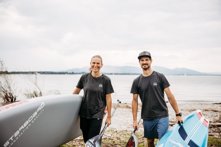 Andreas Portenschlager (36), hier mit Kathrin Klug im Sommer 2021. <span class="copyright">VN/Sams</span>