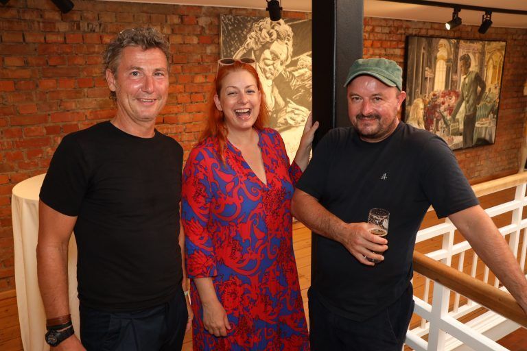 Klaus Feldkircher (links) mit Sandra Kacetl und Andreas Gaisberger.
