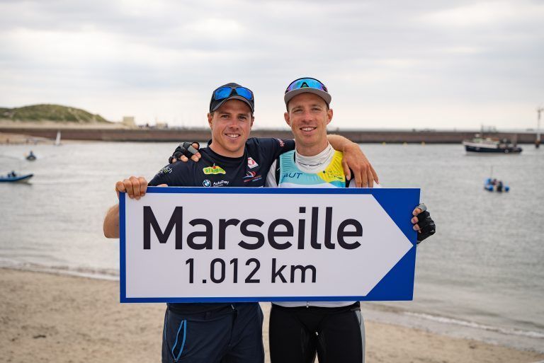<p class="caption">Von Den Haag nach Marseille: Mit Benjamin Bildstein (l.) und Lukas Mähr haben zwei Vorarlberger Segler ihr Olympiaticket.</p>