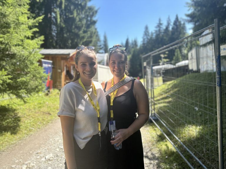 Hatten Spaß: Chiara Butzerin und Viktoria Sattler.