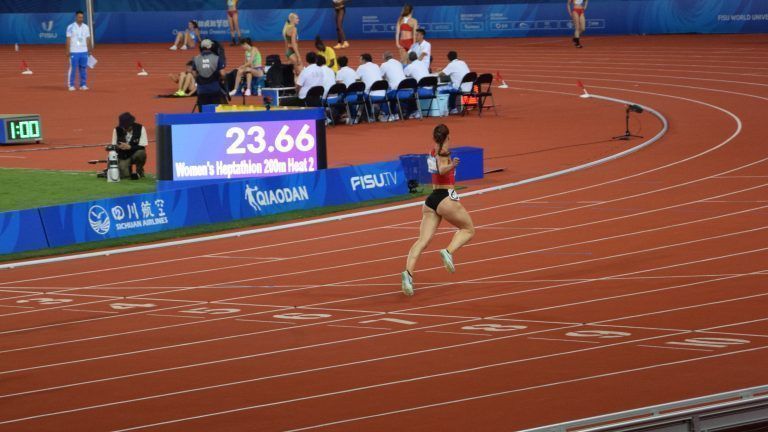 Mit ihrer Zeit von 23,67 Sekunden verbesserte Isabel Posch ihre bisherige Bestzeit, aufgestellt beim Hypomeeting in Götzis, um neun Tausendstel. <span class="copyright">Unisport Austria</span>