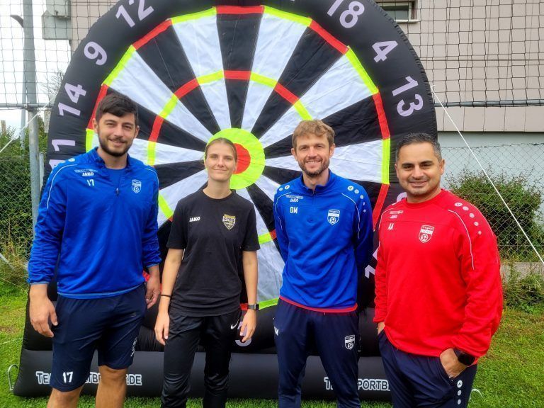 Fabio Feldkircher, Anna Bereuter, Dalibor Martinovic und Trainer KM Aydin Akdeniz.