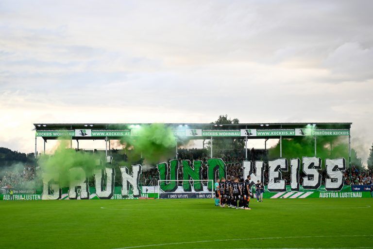 Die Stimmung auf der Nordtribüne war über Jahre das Alleinstellungsmerkmal der grün-weißen Austria. Gepa