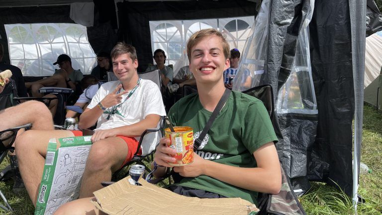 Dosenravioli gehören auch bei Jonas aus Ravensburg zur Grundausstattung auf Festivals.