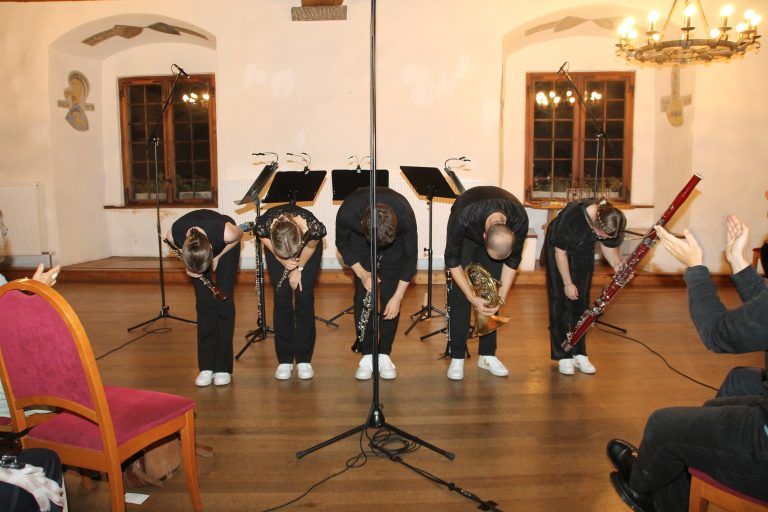 Das begeisterte Publikum feierte das Holzbläserquintett.