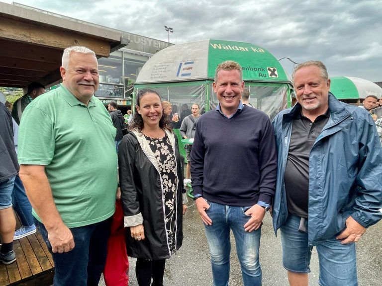 Dietmar Brunner, Nadja Kopp, Bernhard Heinzle und Hubert Hämmerle (v. l.). <span class="copyright">Lutz</span>