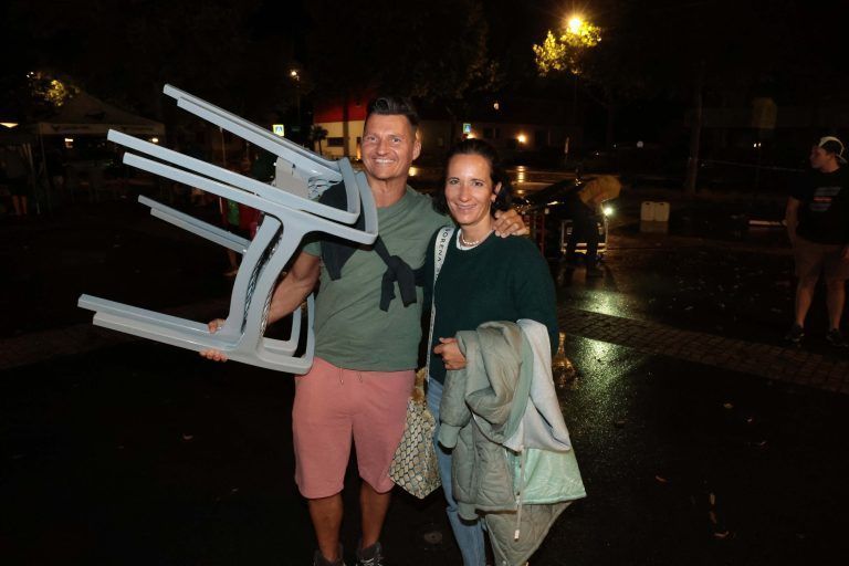 Anton Schimmler (Neurofeedback) und Daniela.