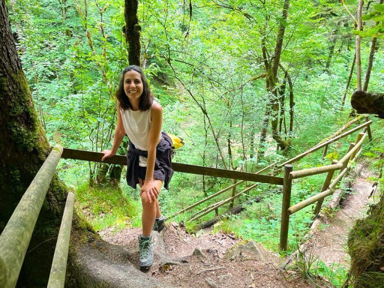 Beim Wandern kommt die engagierte junge Frau zur Ruhe und tankt Kraft.