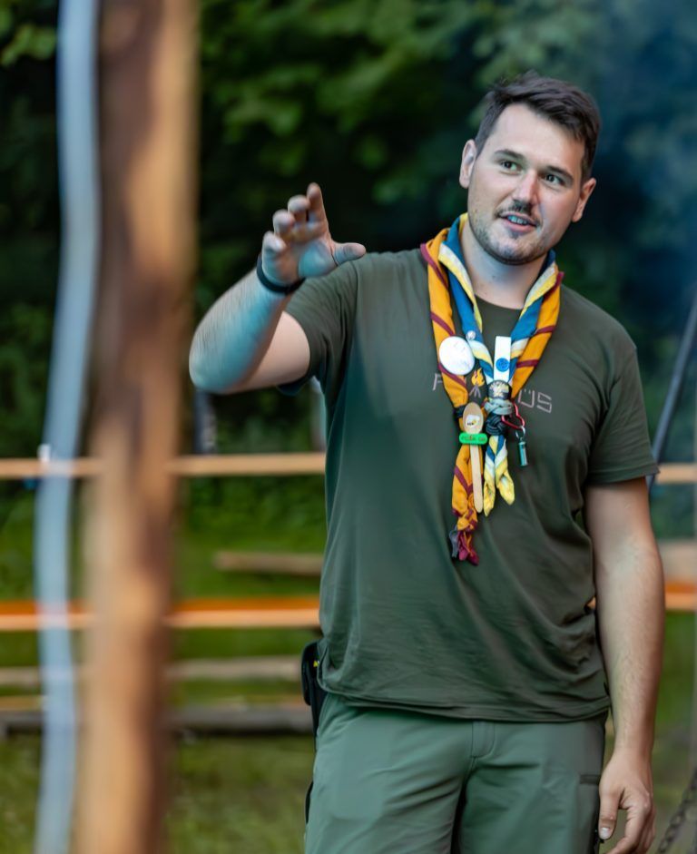 „Das Sommerlager stand unter dem Motto ‚Füar üs‘ und dieses Feuer brannte die ganze Woche, sowohl in den Pfadis als auch auf dem Lagerplatz selbst“, erzählt Sommerlager-Initiator und -Organisator Marco Feldmann.
