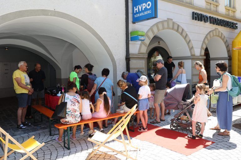An der Kinderschminkstation ist viel los gewesen.