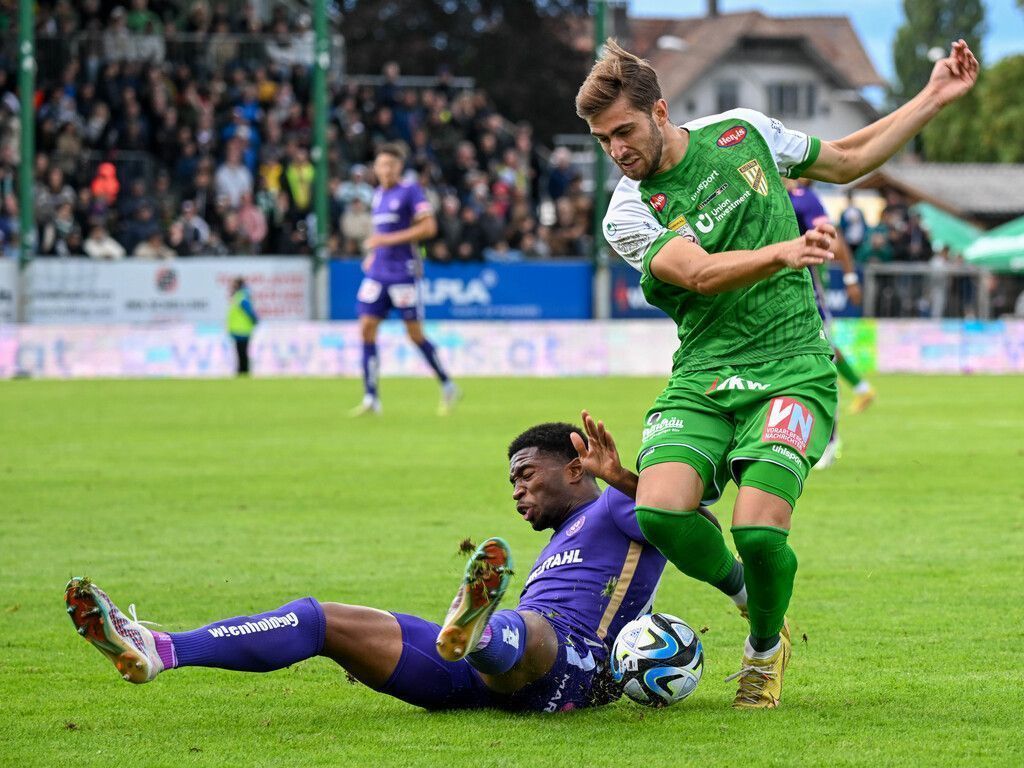 Lustenau kassiert im Austria-Duell gegen die Violetten eine 0:2-Heimniederlage. »C3