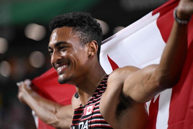 Götzis-Sieger Pierce Lepage gewinnt den Zehnkampf bei der Leichtathletik-WM in Budapest - auch in Götzis holte er im Mai bereits Gold.Afp