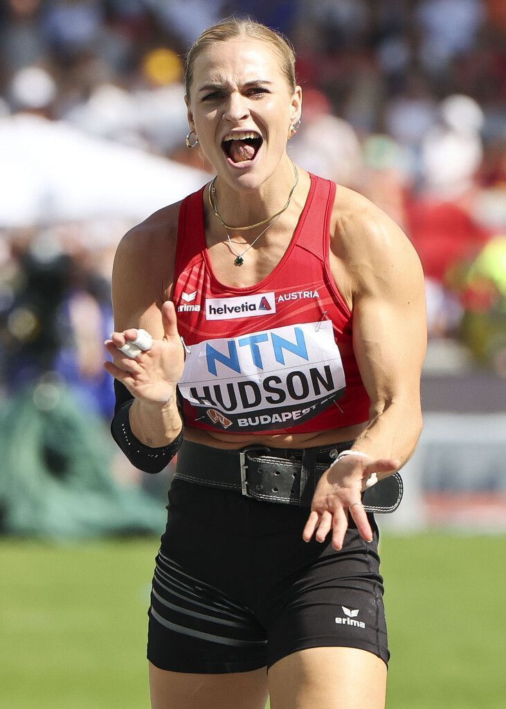 Hudson im Speerwurf-Finale