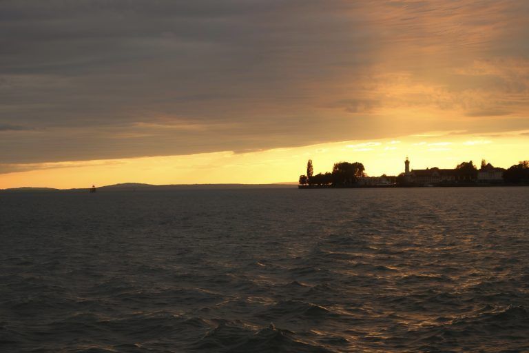 Kurz zuvor präsentierte sich der Bodensee noch ganz anders . . .