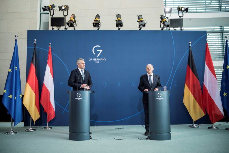 Karl Nehammer (l.) und Olaf Scholz trafen sich bisher in Berlin.Reuters