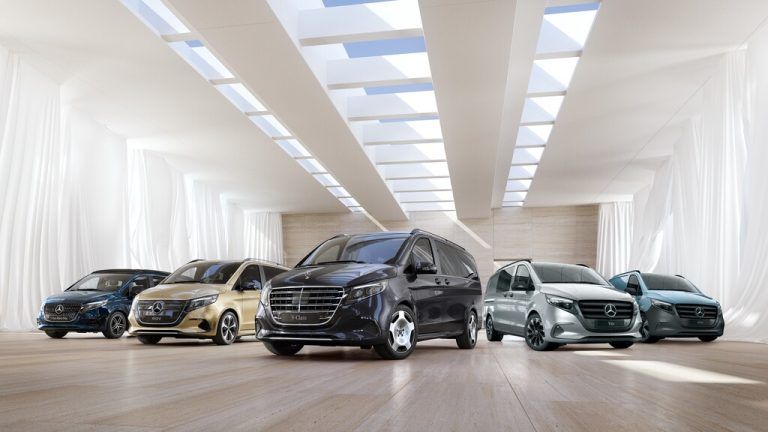 Mehr Luxus für die V-Klasse und ihr batterieelektrisches Pendant EQV, mehr Premium für die gewerblichen Vans Vito und e-Vito.werk