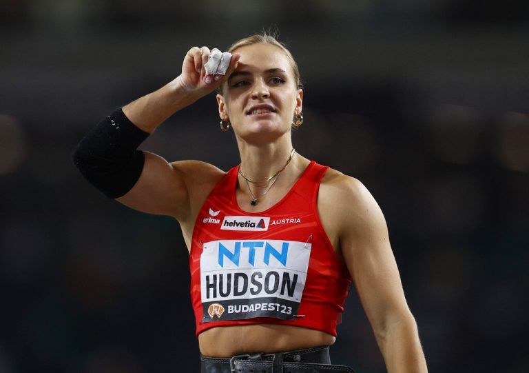 Mit einer starken Speerwurfleistung wurde Victoria Hudson WM-Fünfte.