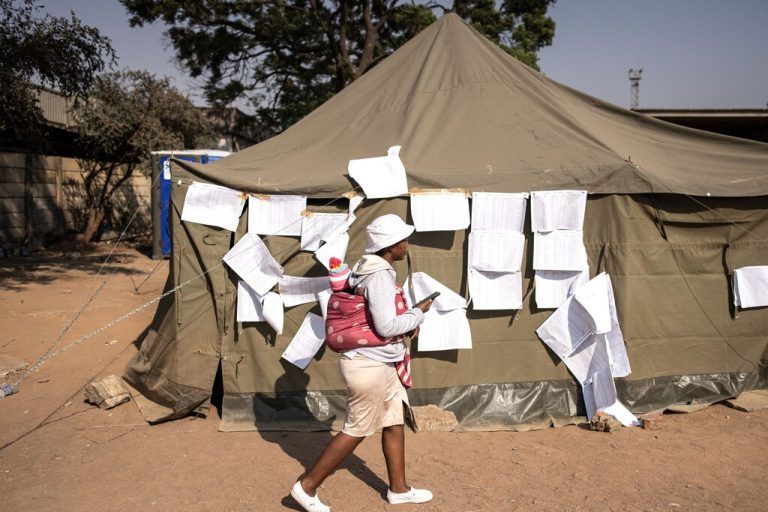 Rund um den Wahlgang in Simbabwe wurden Manipulationsvorwürfe laut.AFP