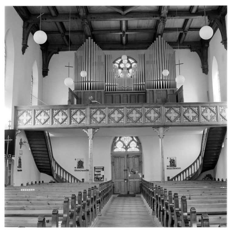 Die Orgel der Josefskirche baute der Schwarzacher Anton Behmann, sie stammt aus dem Jahre 1897, das Foto aus 1979. <span class="copyright">Helmut Klapper</span>