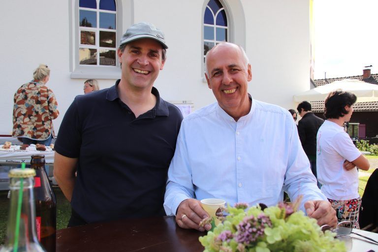 Beste Unterhaltung auch für Thomas Andres und Heinz Schratzer.