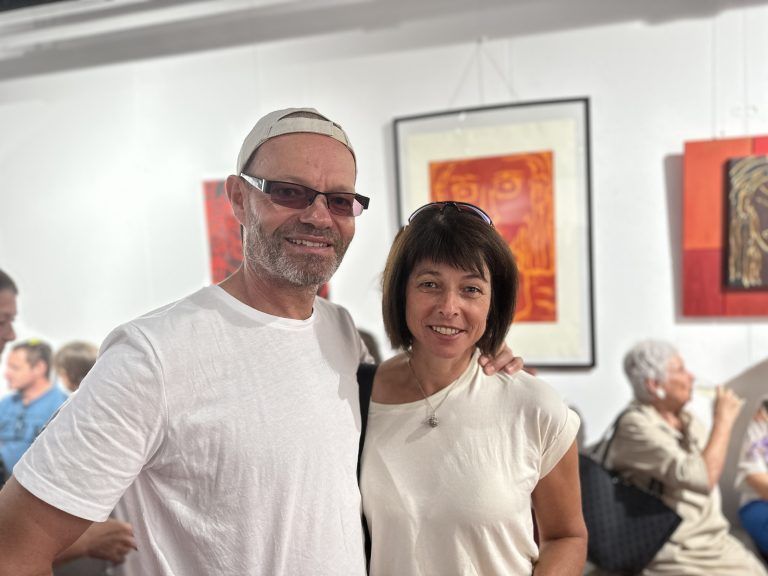 Andreas Riedmann mit Helga.