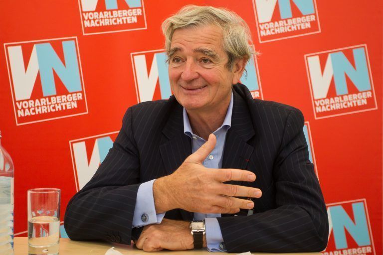 Reinold Geiger zu Gast beim Wirtschaftsforum in Bregenz. <span class="copyright">vn</span>