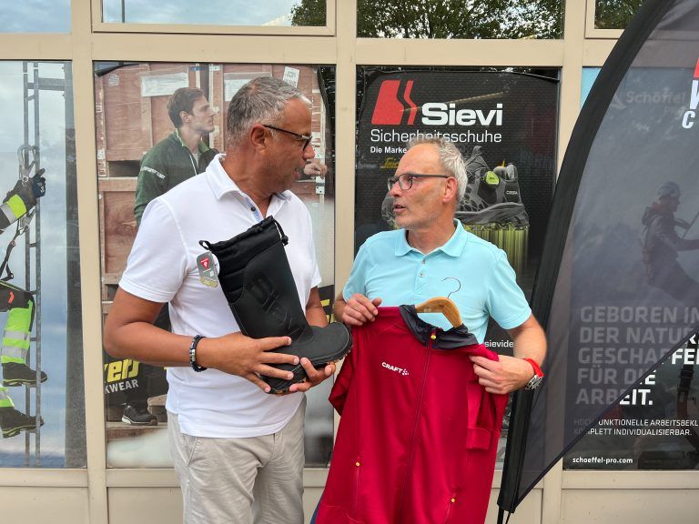 Fachgespräche bei Gisbert Thelemann (Sievi) und Andreas Scholz (New Wave Austria).