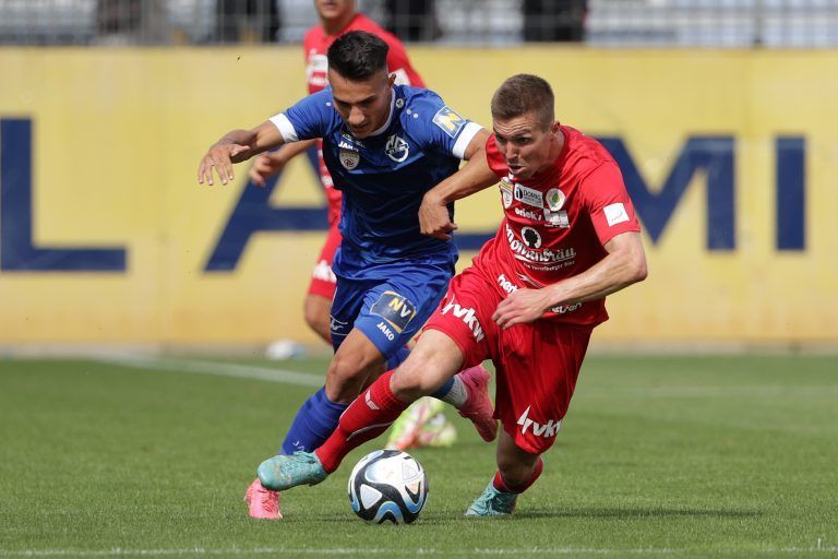 Sebastian Santin und Co. wollen sich heute mit einem Sieg gegen Amstetten erstmal vom Tabellenkeller verabschieden.gepa