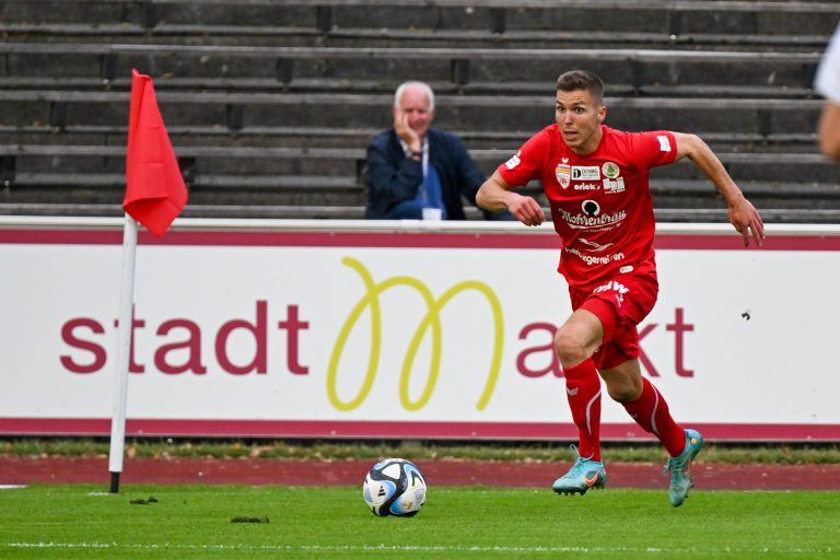 Sebastian Santin kürte sich mit seinem wichtigen Treffer zum 1:0-Heimsieg über SKU Am­stetten zum Matchwinner für den FC Dornbirn.gepa