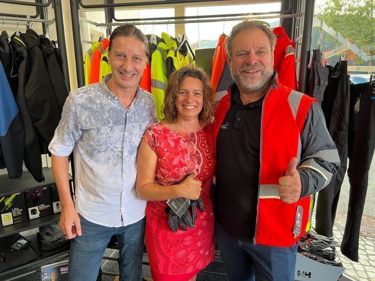 Herwig Jäger, Kabarettistin Sandra Aberer und Valentin Sottopietra (Vallework).