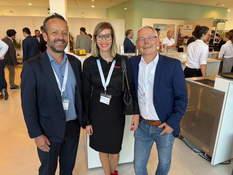 Gerhard Stefani (Schenker), Lisa Matt und Marco Greber (Sola).