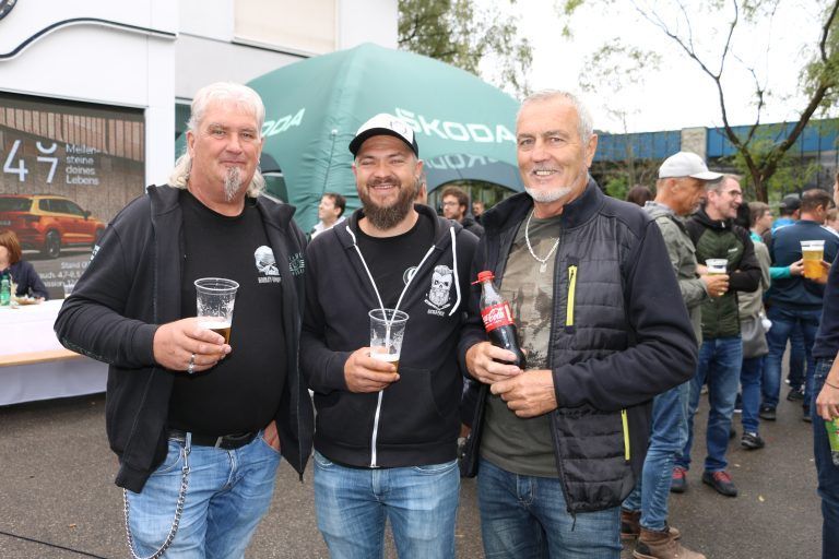 Treue Stammkunden Günter und Mario Vonbank sowie Elmar Sonderegger.