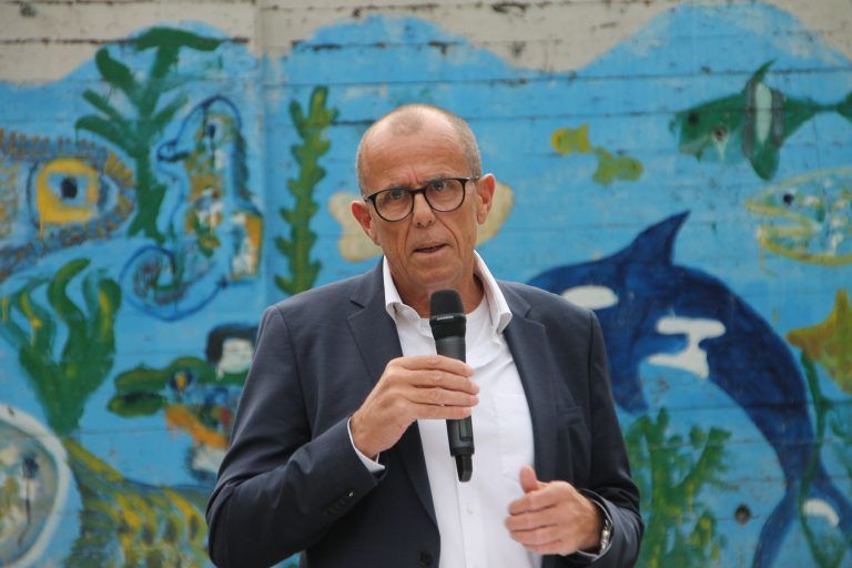 Bildungszentrum Fellengatter: Bürgermeister Walter Gohm kündigte Baubeginn 2024 an.