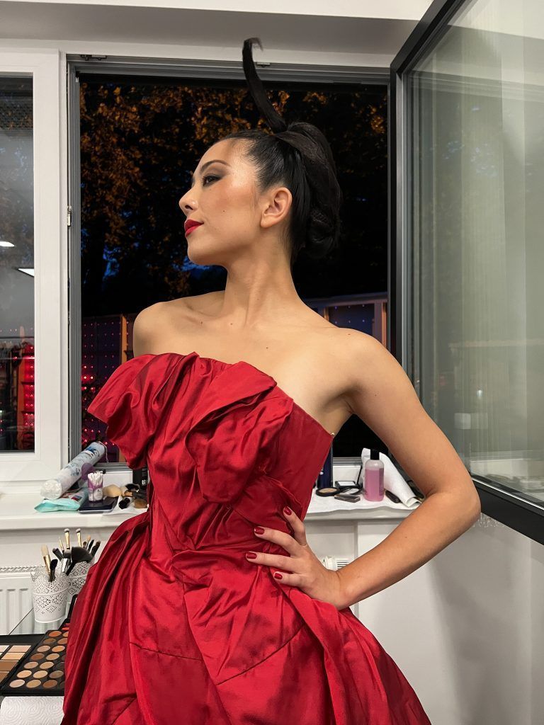 Letzte Minuten vor dem Auftritt- Manaho Shimokawa.<span class="copyright"> franc</span>