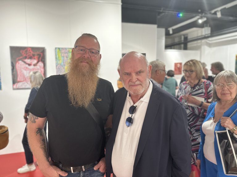 Künstlerkollegen Mäx Khüny und Walter Zingerle.