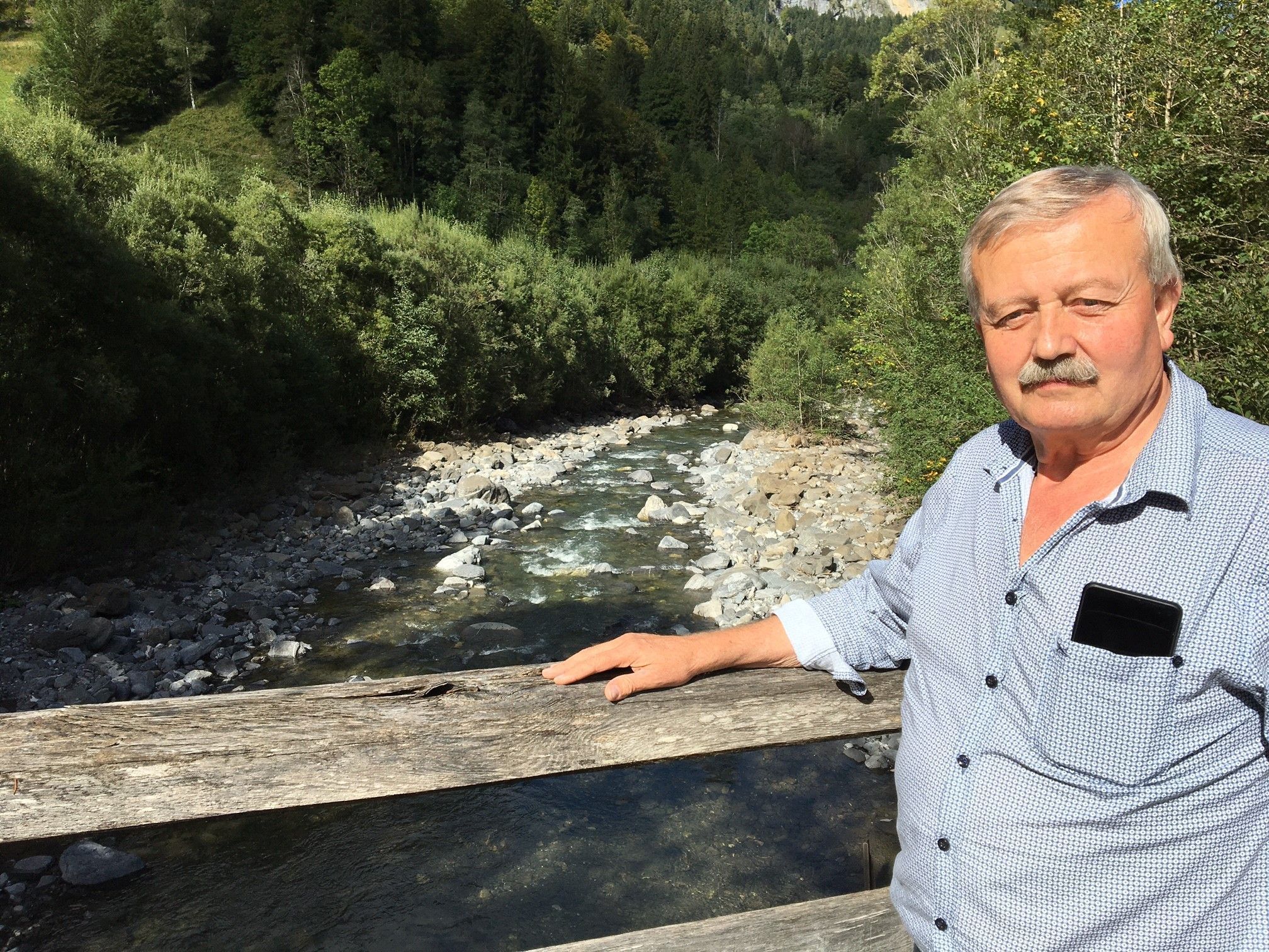 Xaver Natter, Obmann der „Agrargemeinschaft Vorsäßgemeinschaft Wald“, sorgt sich um das Naherholungsgebiet. 