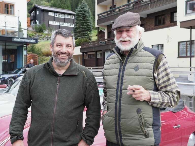 Porsche-Liebhaber: Philipp Walch und Norbert Reis.