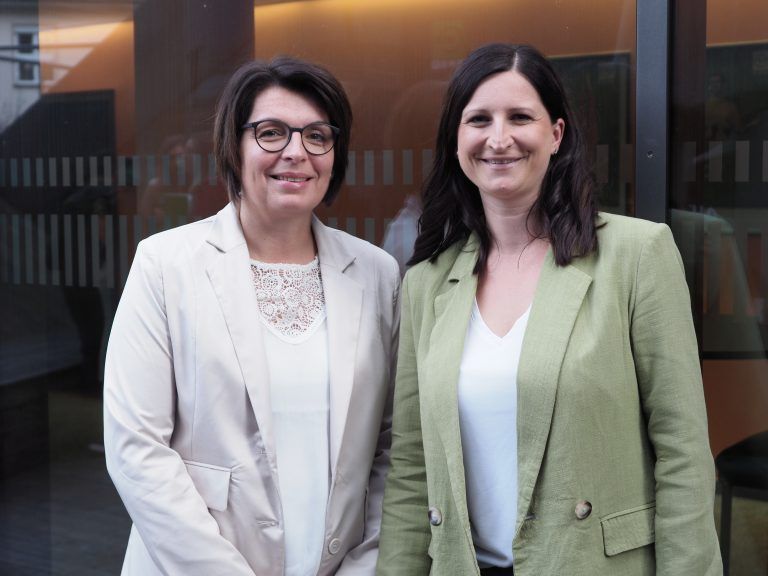 Ulrike Pribozic und Anja Gorbach (Josef Mäser GmbH).