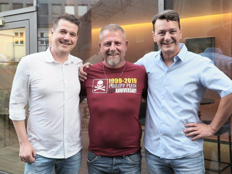 Norman Klien (Alpla), Jürgen Geier (Wirth Logistic) und Niki Waibel (TPL Zürich).
