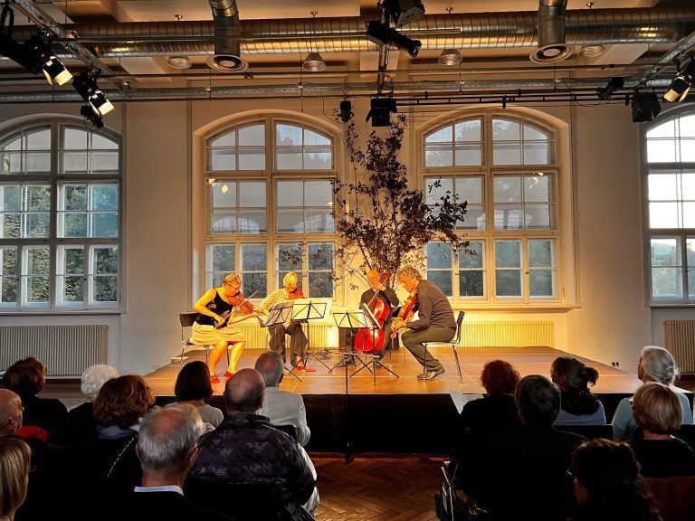 Christine Busch (Violine), Verena Sommer (Violine), Klaus Christa (Viola) und François Poly (Violoncello). <span class="copyright">Andreas Marte</span>