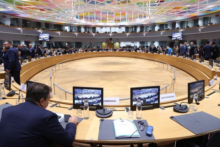 Die Innenminister(innen) der EU-Staaten trafen sich zum Rats­treffen in Brüssel.European Union