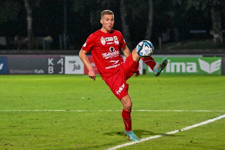 DORNBIRN,AUSTRIA,15.SEP.23 - SOCCER - ADMIRAL 2. Liga, FC Dornbirn vs SKU Amstetten. Image shows Sebastian Santin (Dornbirn). Photo: GEPA pictures/ Oliver Lerch