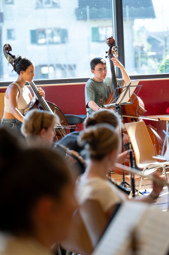 Die Proben für die jungen ­Musiker von Quarta 4 laufen auf Hochtouren. »D6