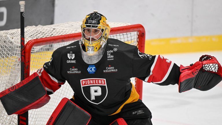 Goalie Alex Caffi hielt gegen Asiago seinen Kasten sauber.GEPA