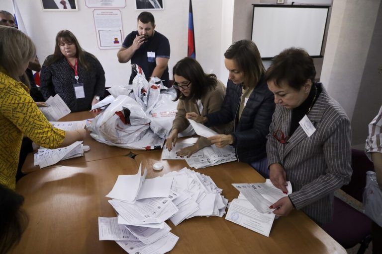 Im russisch kontrollierten Donezk wurde