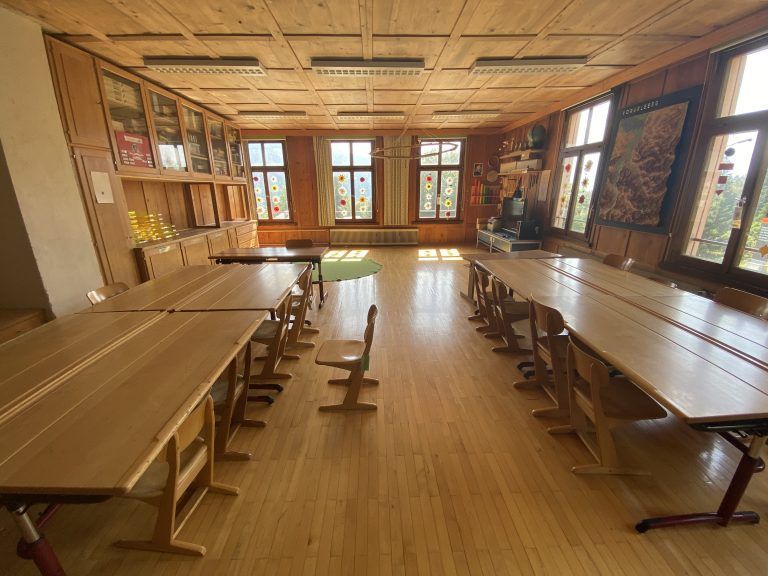 Der zweite Klassenraum.