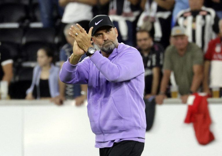 Liverpools Startrainer Jürgen Klopp war mit seinem Team zufrieden.reuters