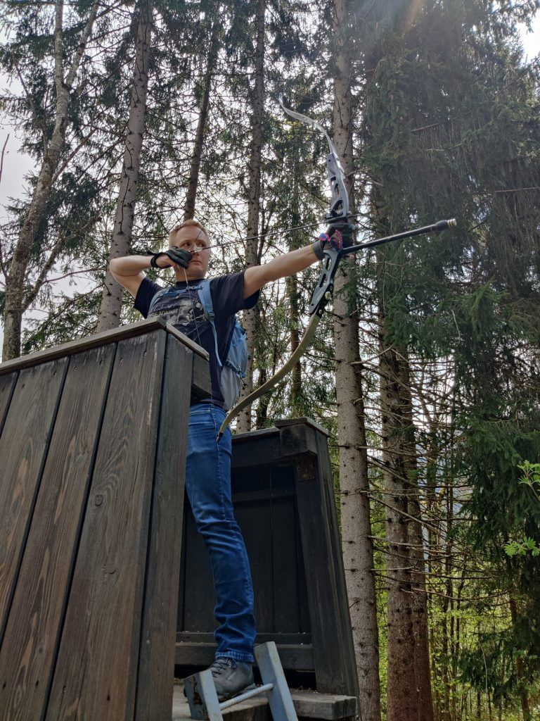In seiner Freizeit fühlt sich Marcel Keckeis dem Bogenschützenclub Hard sehr verbunden.