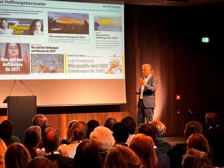 Andreas Krafft sprach über"Unsere Hoffnungen, unsere Ängste, unsere Zukunft: Gemeinsame Wege für mehr Resilienz und neue Perspektiven". <span class="copyright">Andreas Marte</span> 